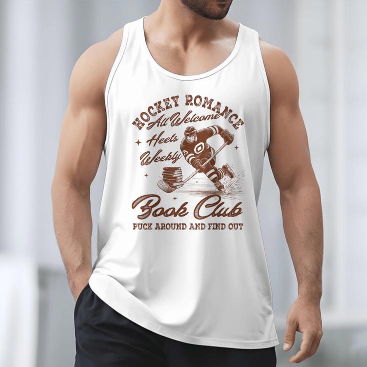 Hockey Romance Smut Reader Book Club Book Lover Bookish Men Tank Top