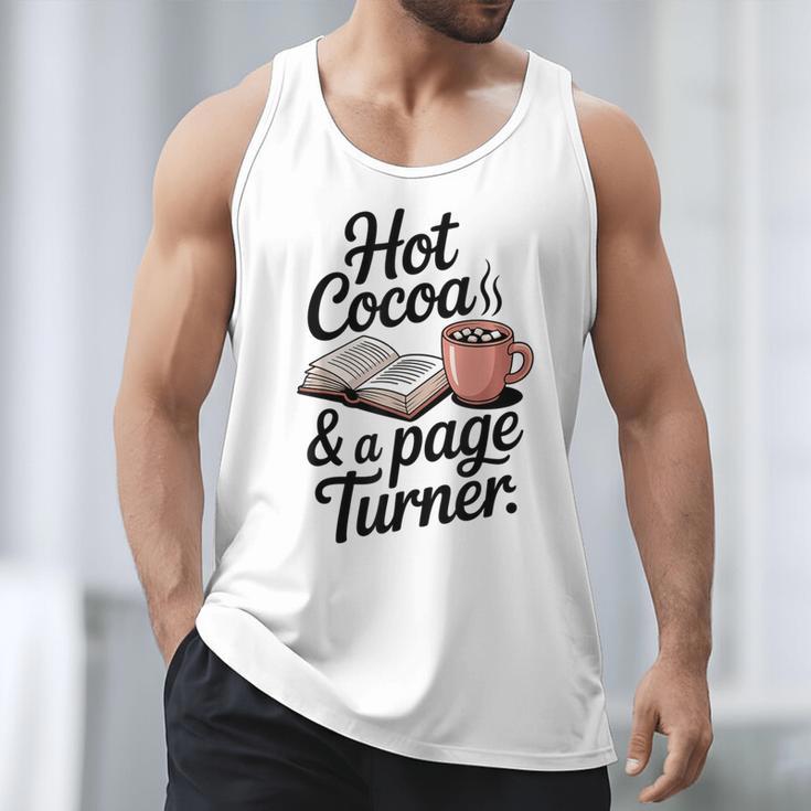 Hot Cocoa And a Page Turner Book Lovers Hot Chocolate Men Tank Top Hot Cocoa And a Page Turner Book Lovers Hot Chocolate Men Tank Top
