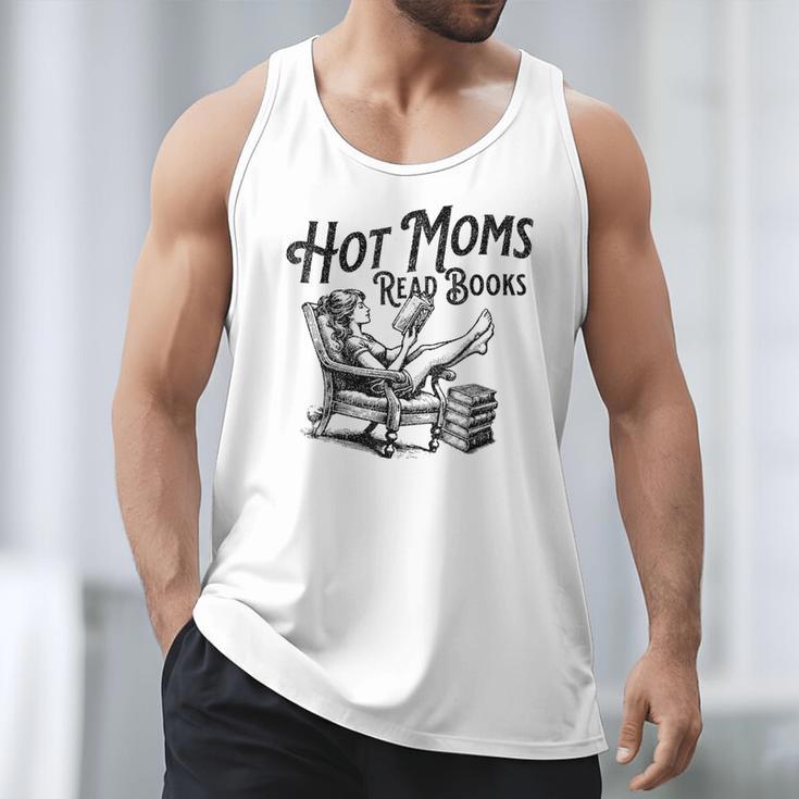 Hot Moms Read Books For Moms Book Lover Men Tank Top