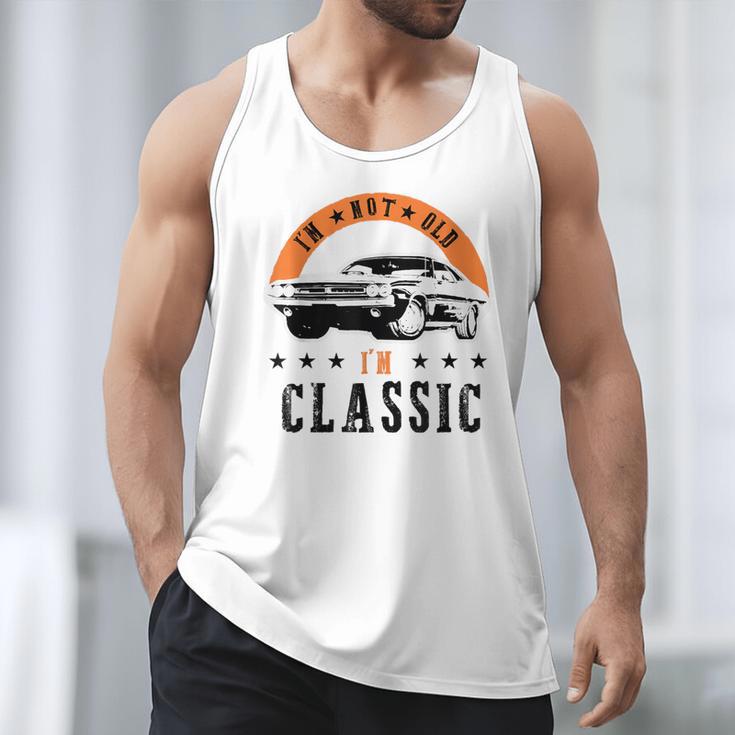 I'm Not Old I'm Classic Muscle Cars Retro Dad Vintage Car Men Tank Top