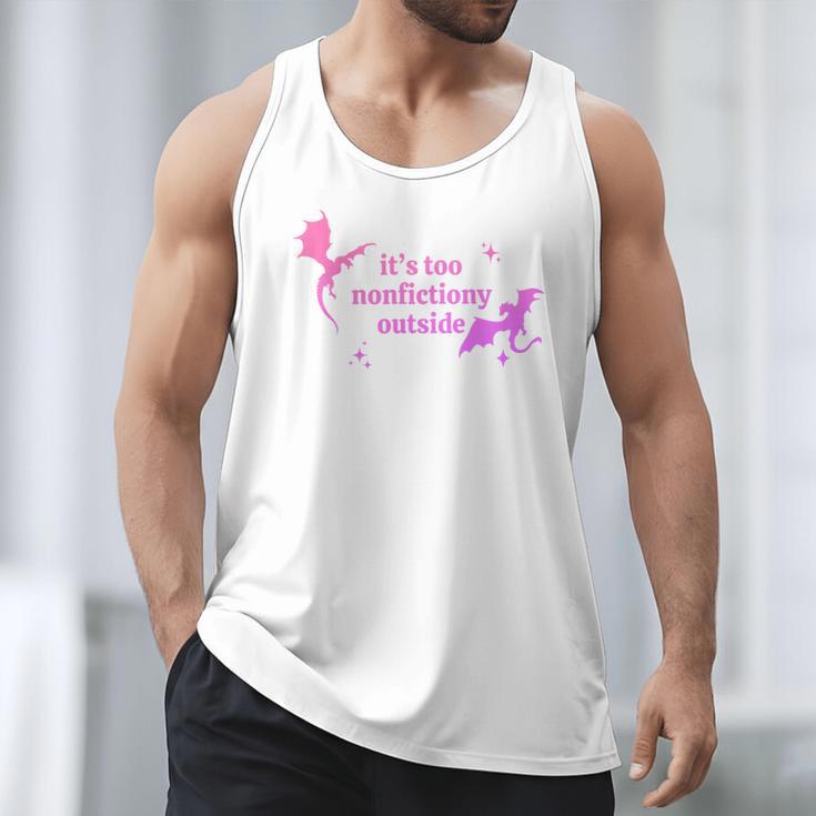 It's Too Nonfictiony Outside Bookish Men Tank Top It's Too Nonfictiony Outside Bookish Men Tank Top