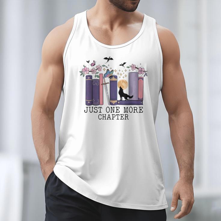 Just One More Chapter Romantasy Book Dragon Bookworm Bookish Men Tank Top