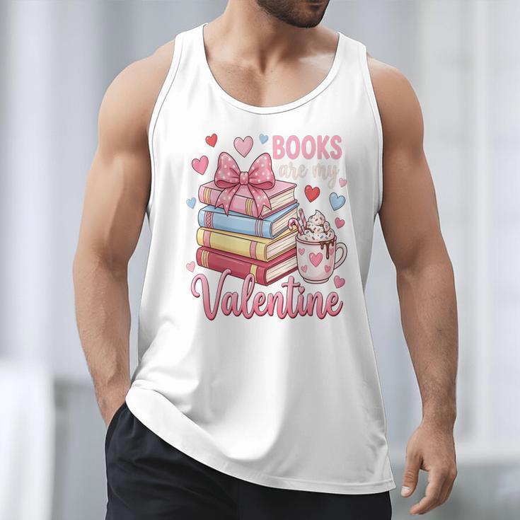 Librarian Books Are My Valentine Teacher Valentines Teach Men Tank Top