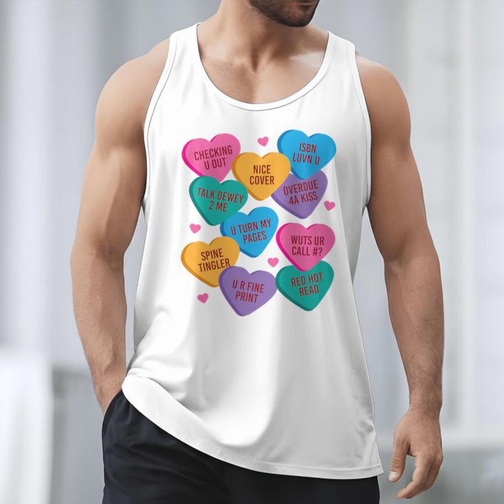 Librarian Shirt Valentines Book Worm Reading Tshirt Premium Tri-Blend Men Tank Top