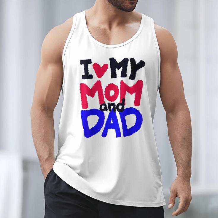 I Love My Mom And Dad Idea Shirt Men Tank Top