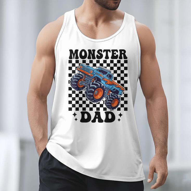 Monster Truck Dad Family Matching Monster Trucks Birthday Men Tank Top