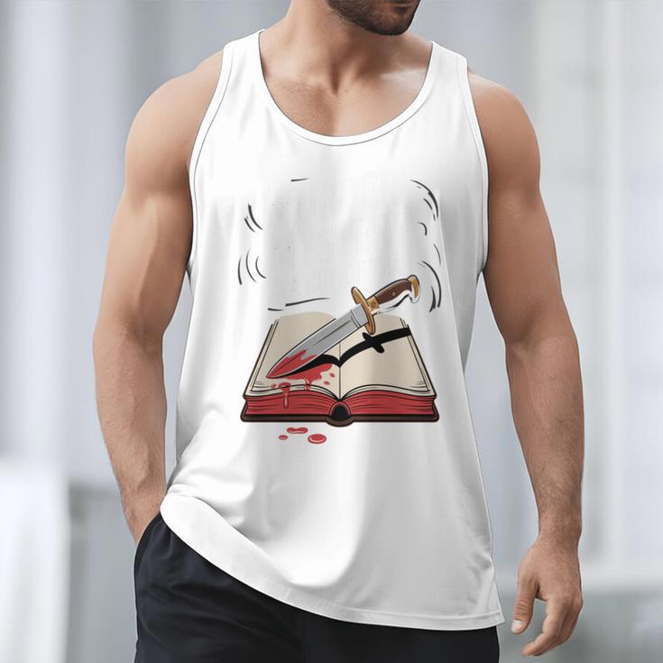 Murder Mystery And a Cup Of Tea Book Humor Men Tank Top