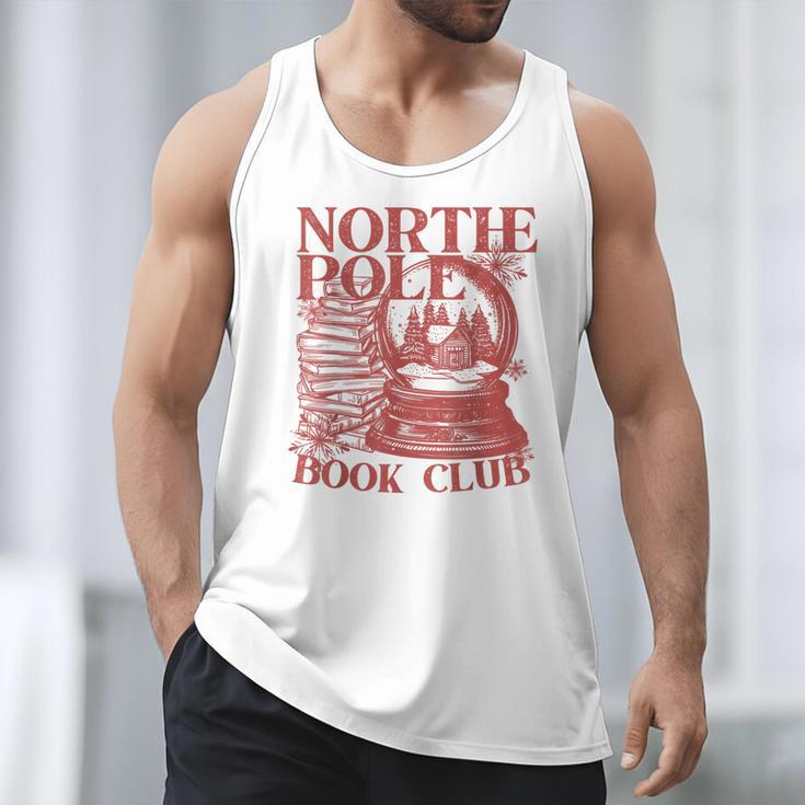 North Pole Book Club Christmas Men Tank Top