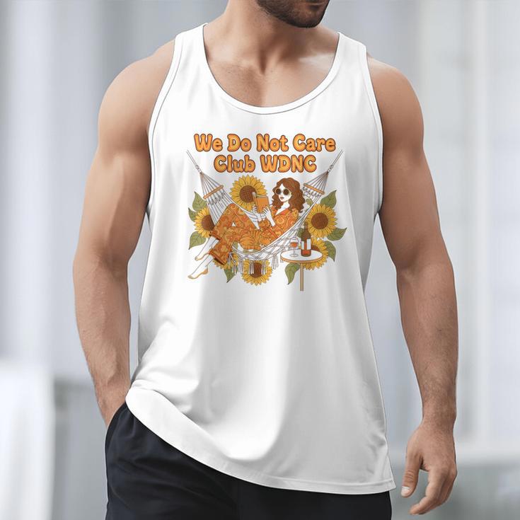 We Do Not Care Club WDNC Reading Book Boho Floral Men Tank Top