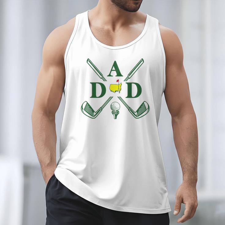 Par Dad Golf Matching Golfing Quote Party Pocket Men Tank Top