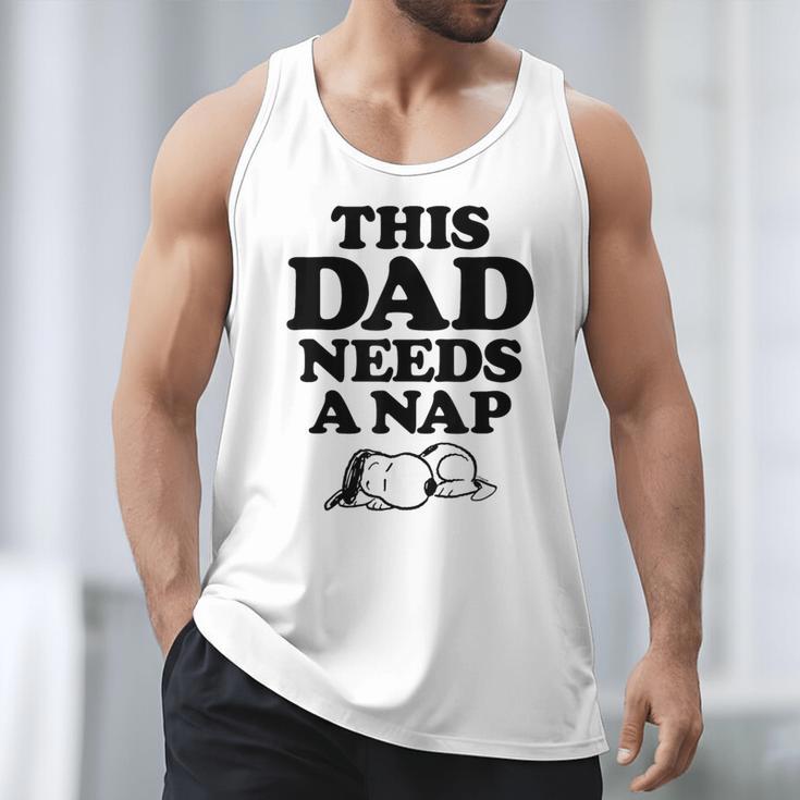 Peanuts This Dad Needs A Nap Men Tank Top
