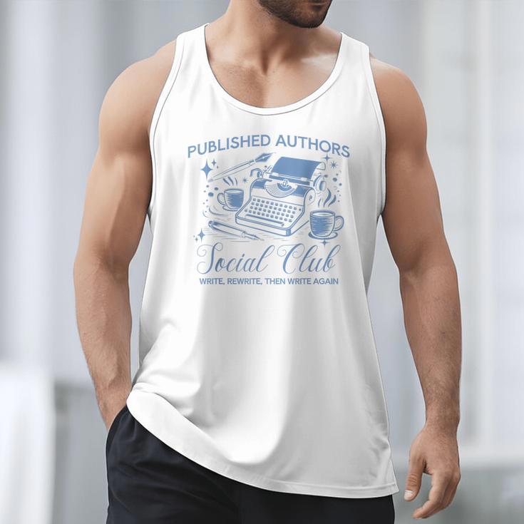Published Authors Social Club Women Vintage Poet Book Writer Men Tank Top