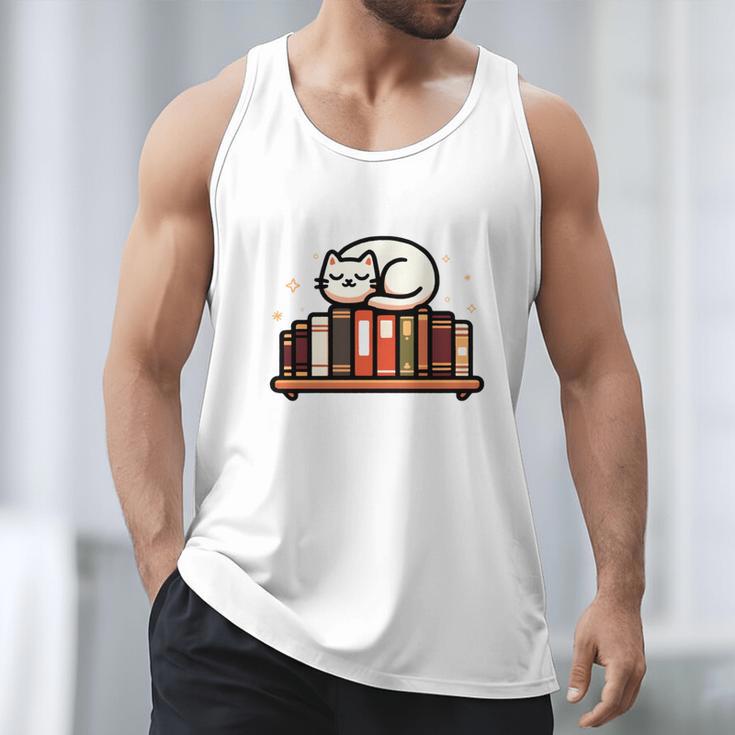 Read More Banned Books Reader Cat Lover Librarian Freedom Men Tank Top