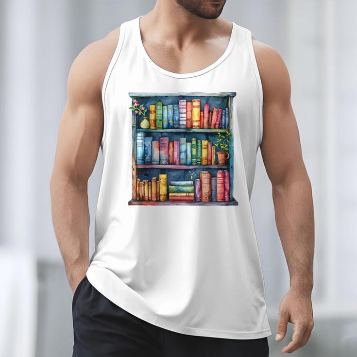 Reading And Bookcase Magic Book Premium Men Tank Top