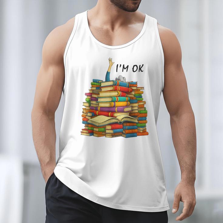 Reading Books Librarian Reader Nerd I'm Ok Teacher School Men Tank Top Reading Books Librarian Reader Nerd I'm Ok Teacher School Men Tank Top