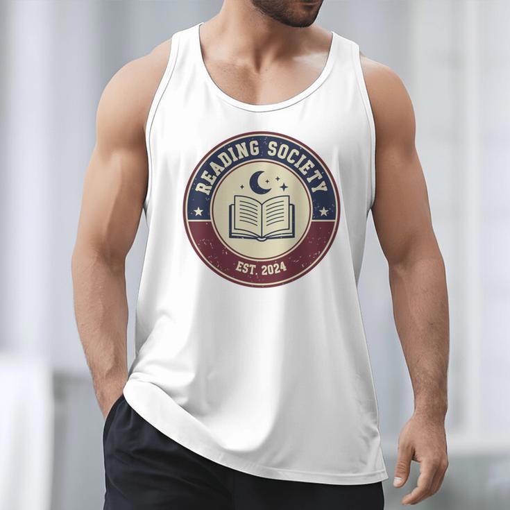 Reading Society Est 2024 Vintage Book Club Men Tank Top Reading Society Est 2024 Vintage Book Club Men Tank Top
