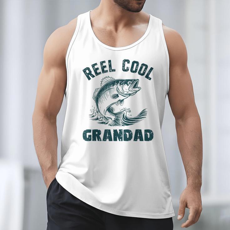 Reel Cool Grandad Fishing Grandpa Vintage Style Men Tank Top
