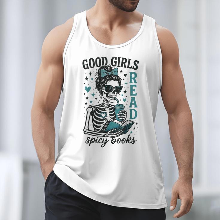 Romance Reader Good Girls Read Spicy Books Halloween Costume Men Tank Top Romance Reader Good Girls Read Spicy Books Halloween Costume Men Tank Top