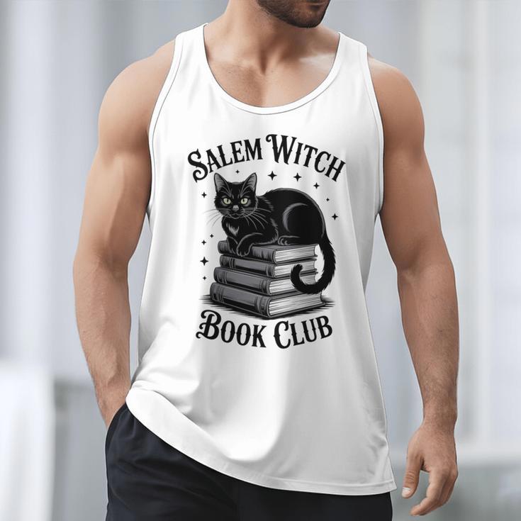 Salem Witch Book Club Bookish Halloween Cat Women Men Tank Top Salem Witch Book Club Bookish Halloween Cat Women Men Tank Top