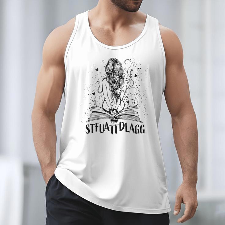 Sexy STFUATTDLAGG Hot Woman Reading Spicy Good Book Love Men Tank Top Sexy STFUATTDLAGG Hot Woman Reading Spicy Good Book Love Men Tank Top