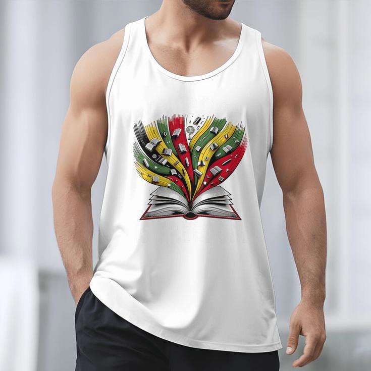 History Education Is Freedom Books Black History Premium Tri-Blend Men Tank Top