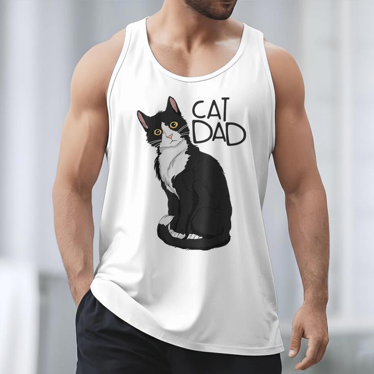 Tuxedo Cat Dad Cat Dad Tuxedo Cat Dad Men Tank Top