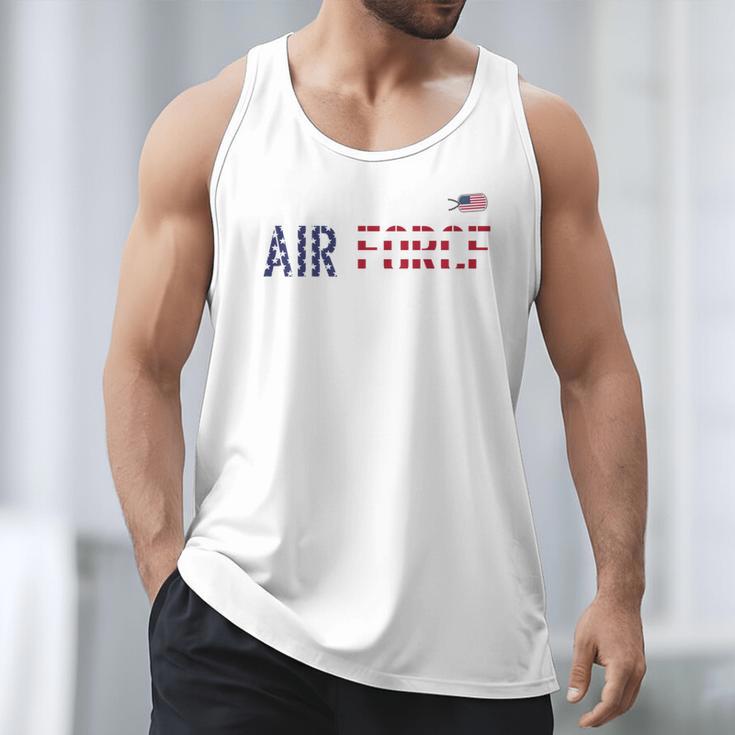 US Flag Proud Air Force Dad Men Tank Top
