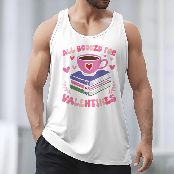 Valentines All Booked For Valentines Book Lovers Teacher Kid Premium Men Tank Top
