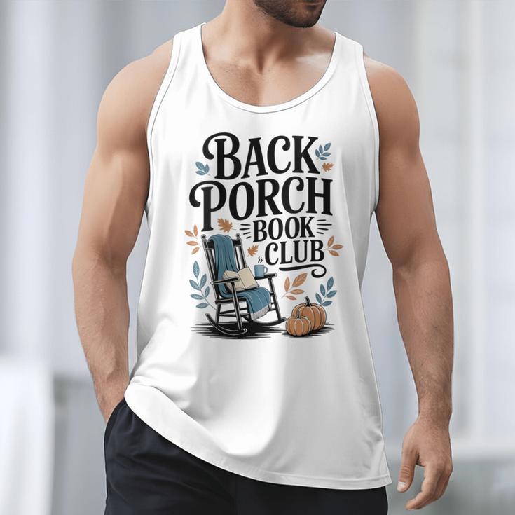 Vintage Reader Author Country Aesthetic Back Porch Book Club Men Tank Top