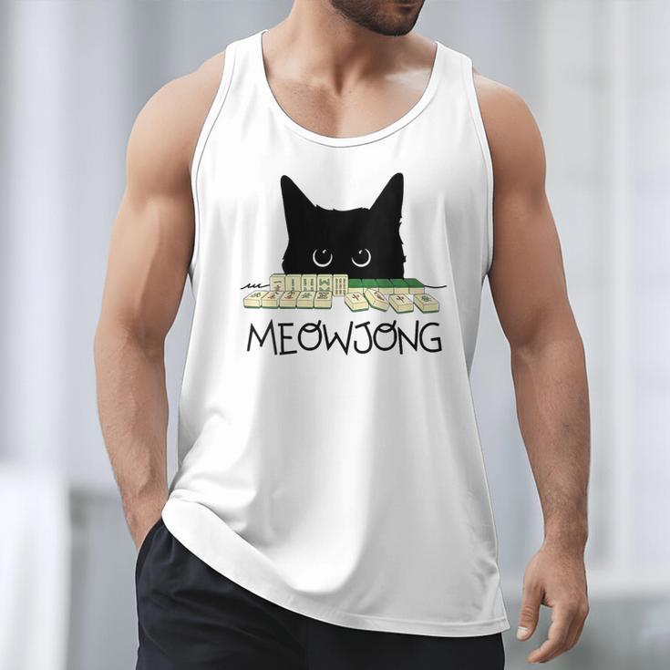 Women's Meowjong Cat Mahjong Chinese Game Cat Mom Dad Men Tank Top