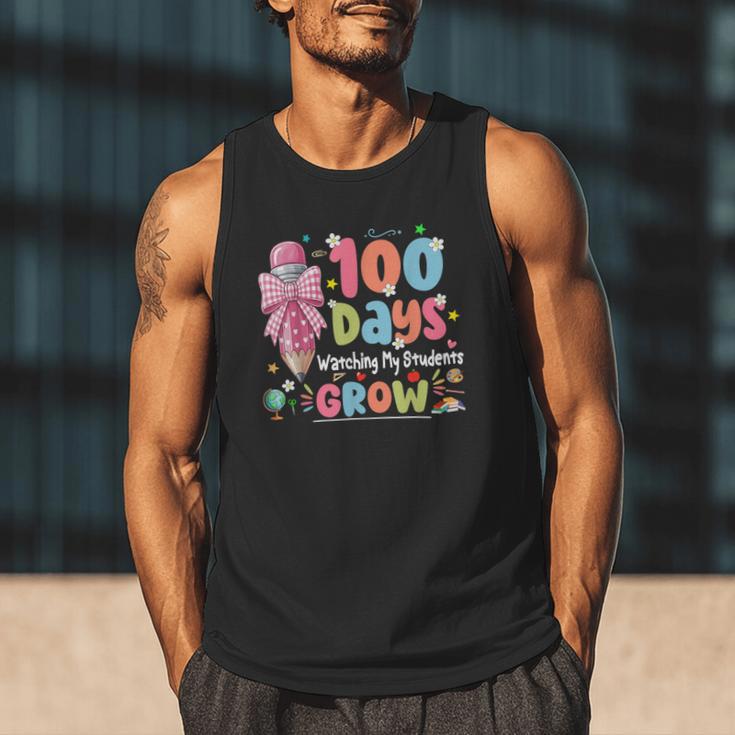 100th Day Of School Teacher Women Floral Books Men Tank Top 100th Day Of School Teacher Women Floral Books Men Tank Top