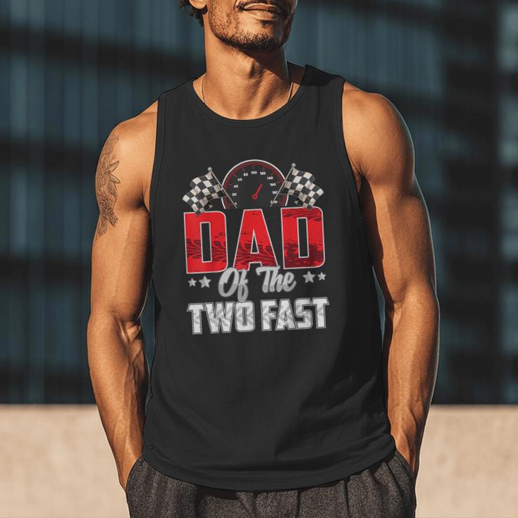 2 Year Old Racing Car Two Fast Birthday 2nd Family Dad Men Tank Top