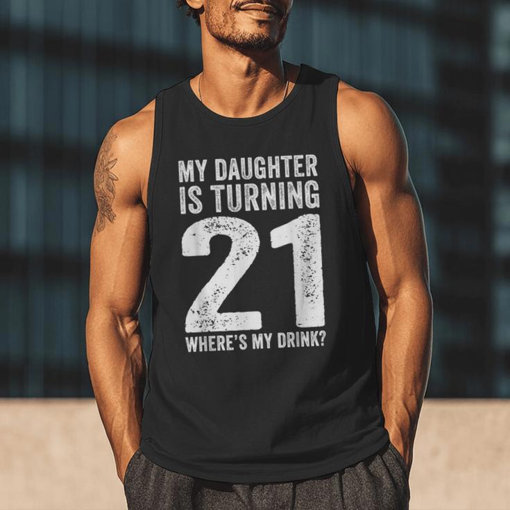21st Birthday Dad Mom 21 Year Old Daughter Family Squad Men Tank Top