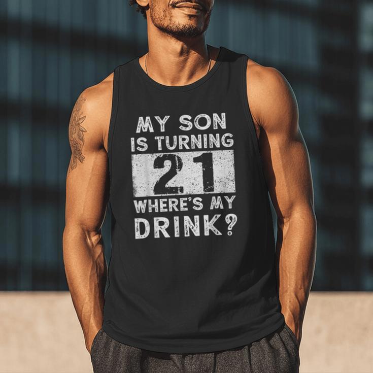 21st Birthday Dad Mom 21 Year Old Son Matching Family Men Tank Top