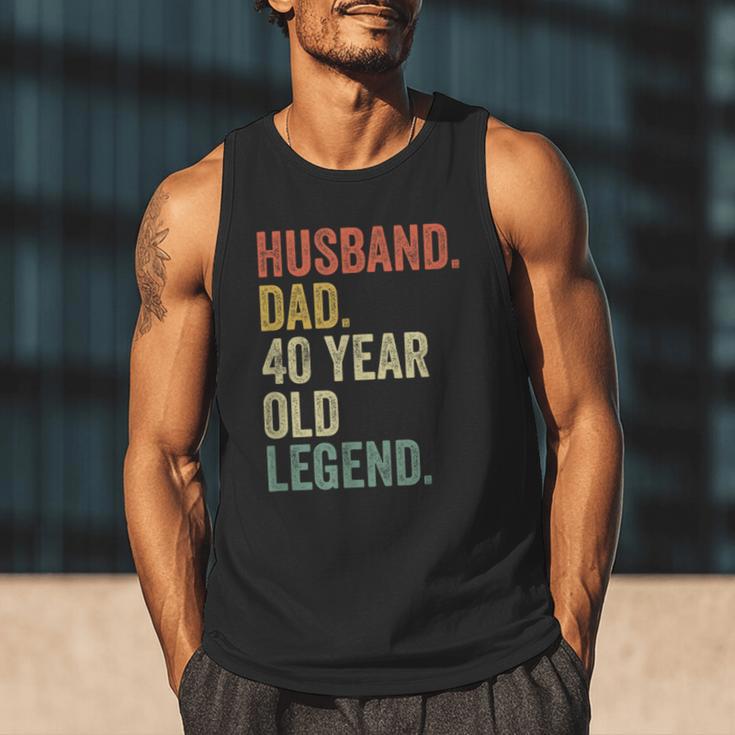 40th Birthday For Men Vintage Dad 1980 Men Tank Top