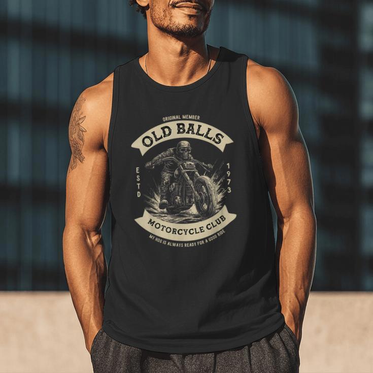 50th Birthday Vintage Motorcycle For Biker Dad Men Tank Top