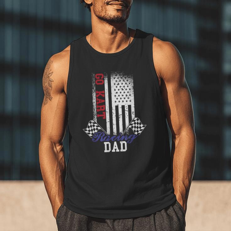 American Flag Go Kart Racing Race Dad Flag Men Tank Top