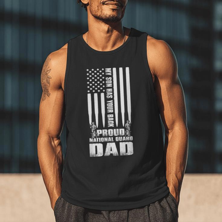 Army Dad Shirt My Son Has Your Back Proud National Guard Dad Men Tank Top