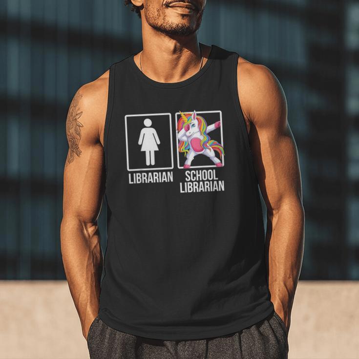 Back To School Library Unicorn Book Lover School Librarian Men Tank Top Back To School Library Unicorn Book Lover School Librarian Men Tank Top