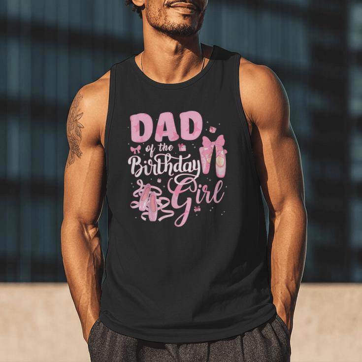 Ballerina Bday Dance Dad Of The Birthday Girl Ballet Dancer Men Tank Top