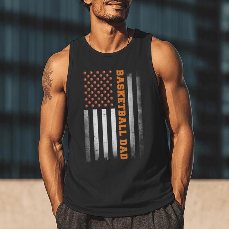 Basketball Dad USA US Flag Basketball Men Men Tank Top