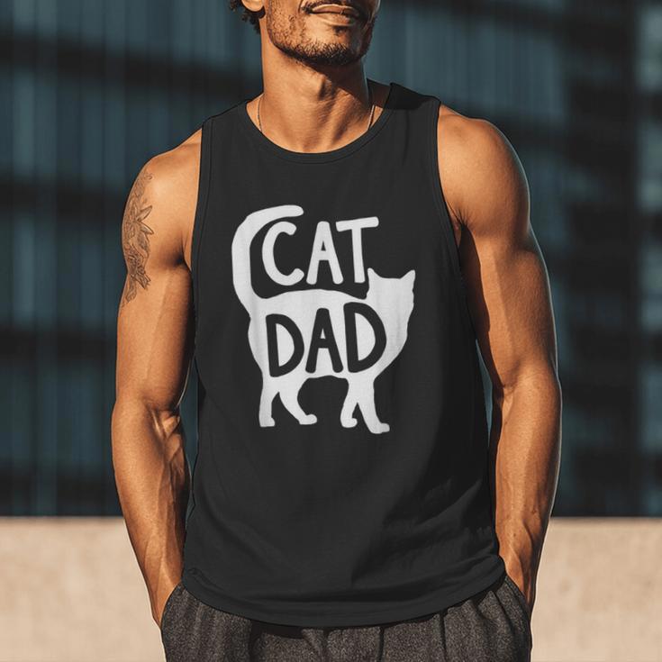Best Cat Dad Fathers Day Men Kitty Daddy Papa Christmas Meow Men Tank Top