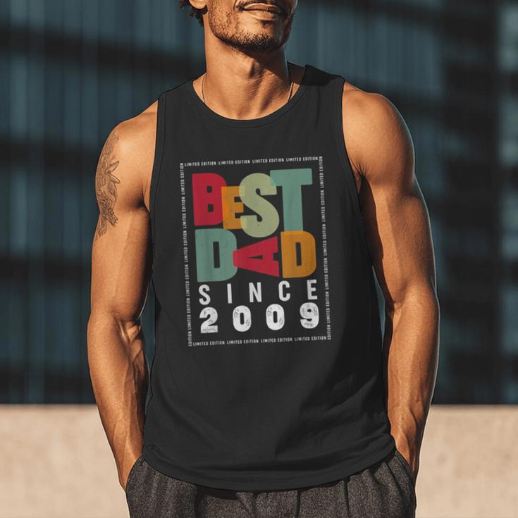 Best Dad Since 2009 Fathers Day Retro Vintage Men Tank Top