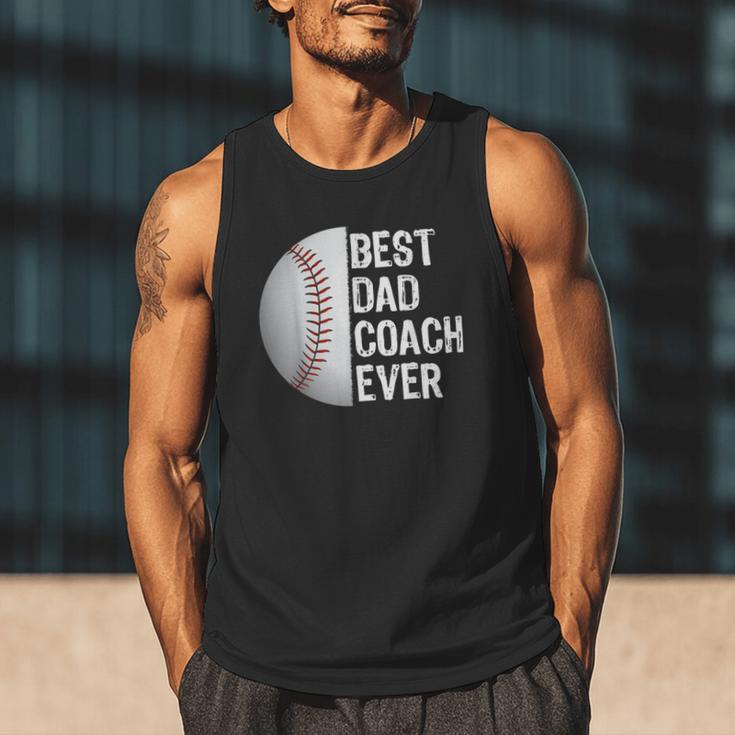Best Dad Coach Ever Baseball For Sport Lovers Men Tank Top