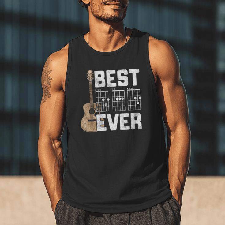 Best Dad Ever Guitarist Father D-A-D Chord Guitar Men Tank Top
