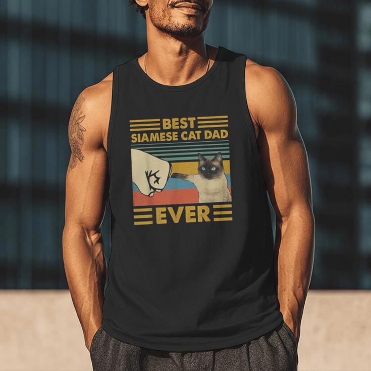Best Siamese Cat Dad Ever Retro Vintage Sunset Men Tank Top