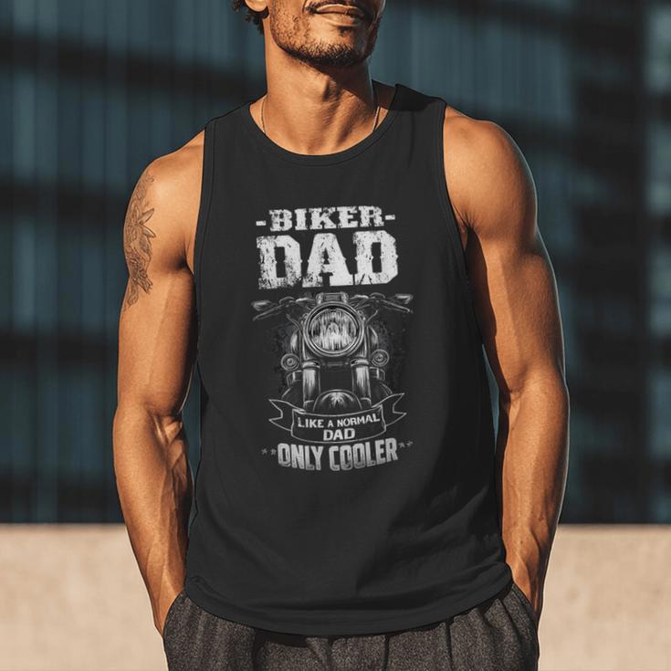 Biker Dad Like a Normal Dad Only Cooler Motorcyclist Men Tank Top