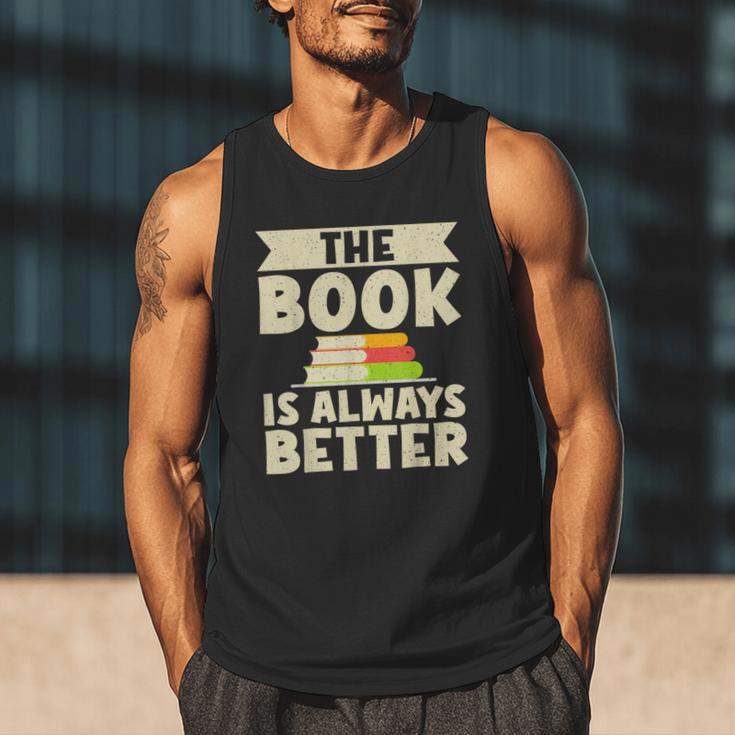 The Book Is Always Better Thriller Men Tank Top
