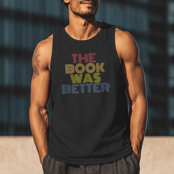 The Book Was Better Retro 70s Vintage Men Tank Top