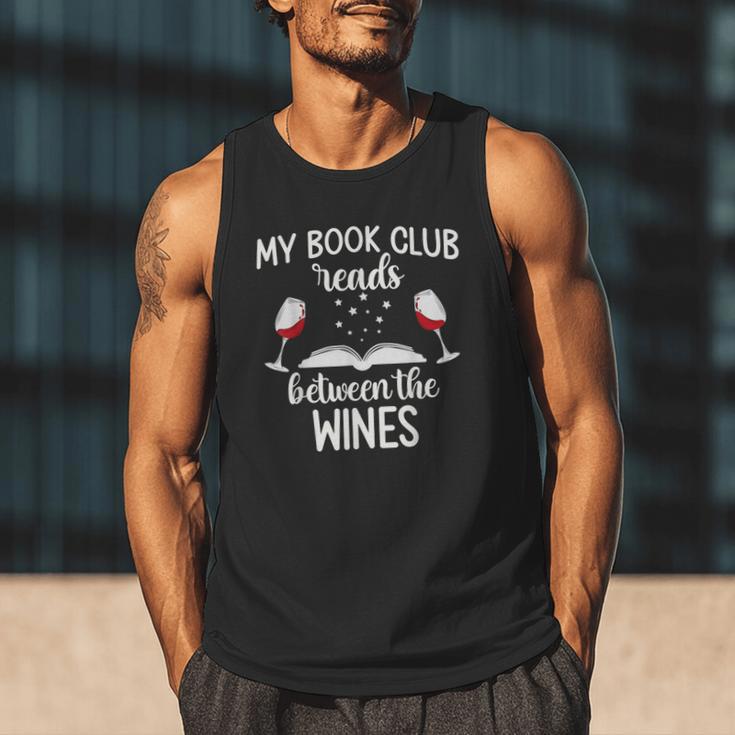My Book Club Reads Between The Wines Bookworm Humor Men Tank Top My Book Club Reads Between The Wines Bookworm Humor Men Tank Top